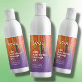 Stress Free CBD Massage Oil by SOOL - 500mg CBD - Essential Oils (BUY 1 GET 1 FREE) - CBD Shack
