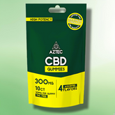 High Potency CBD Gummies by Aztec CBD - 30mg Per Gummy - 10 Pieces