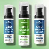 CBD Muscle Cream/Gel by Hempthy - 250mg - 1000mg Broad Spectrum CBD - 50g - CBD Shack