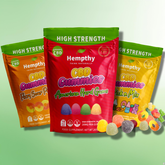 High Strength CBD Gummies by Hempthy - 99.9% CBD Isolate - 1000mg - 50 Pcs