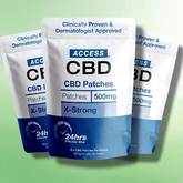 High Strength CBD Patches by Access CBD - 500mg to 50mg Per Patch - 10 Patches - CBD Shack