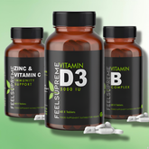 High Strength Vitamin Capsules by Feel Supreme - 60 Capsules - 6 Varieties