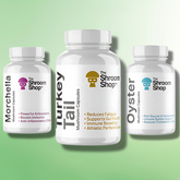 Pure Mushroom Extract Capsules by The Shroom Shop - 90 Caps - 16 Varieties