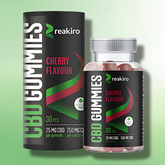 Full Spectrum CBD Gummies by Reakiro - 750mg CBD - Cherry - 30 Pieces