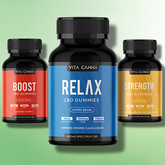 CBD Gummies by Vita Canna 750mg-1500mg CBD - Essential Vitamins + Vegan - 75 pcs