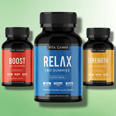 CBD Gummies by Vita Canna 750mg - 1500mg CBD - Essential Vitamins + Vegan - 75 pcs - CBD Shack