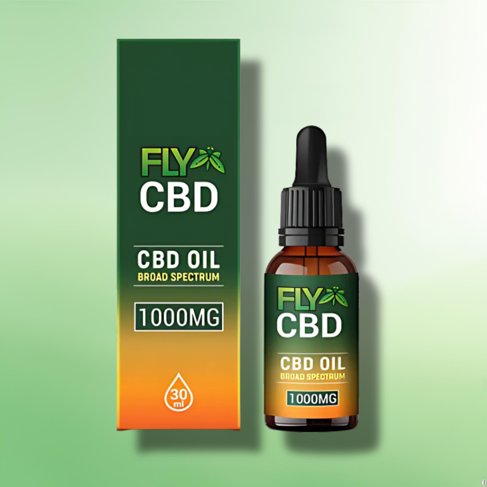 Broad Spectrum CBD Oil Fly CBD - 300mg - 1000mg - Tincture Oils - 30ml