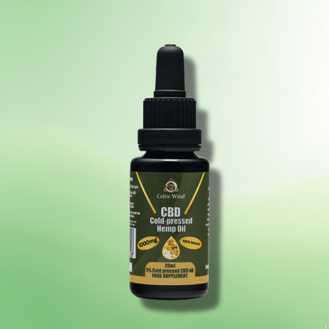 Cold-Pressed CBD Oil by Celtic Wind Crops - 300mg - 1500mg - 10ml/20ml/30ml