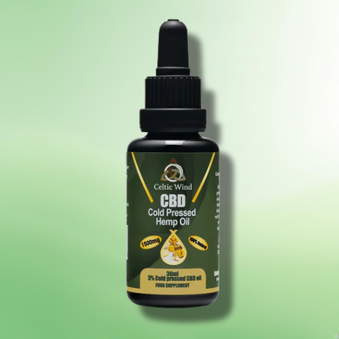 Cold-Pressed CBD Oil by Celtic Wind Crops - 300mg - 1500mg - 10ml/20ml/30ml