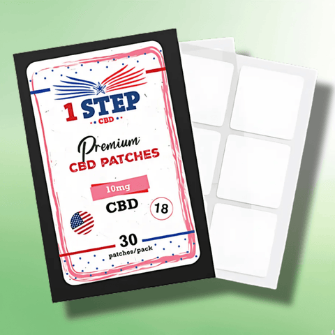 Long Lasting CBD Patches by 1 Step CBD - 10mg/50mg Per Patch - 6/18/30 Patches - CBD Shack