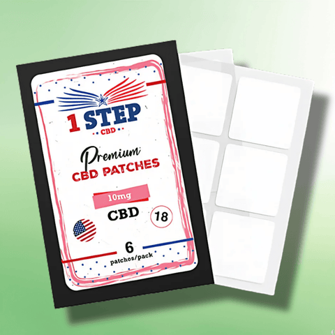 Long Lasting CBD Patches by 1 Step CBD - 10mg/50mg Per Patch - 6/18/30 Patches - CBD Shack