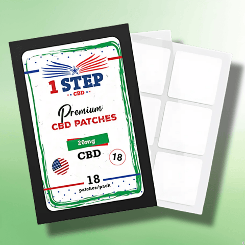 Long Lasting CBD Patches by 1 Step CBD - 10mg/50mg Per Patch - 6/18/30 Patches - CBD Shack
