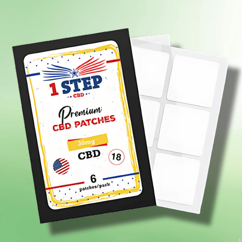 Long Lasting CBD Patches by 1 Step CBD - 10mg/50mg Per Patch - 6/18/30 Patches - CBD Shack