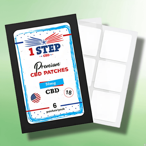 Long Lasting CBD Patches by 1 Step CBD - 10mg/50mg Per Patch - 6/18/30 Patches - CBD Shack