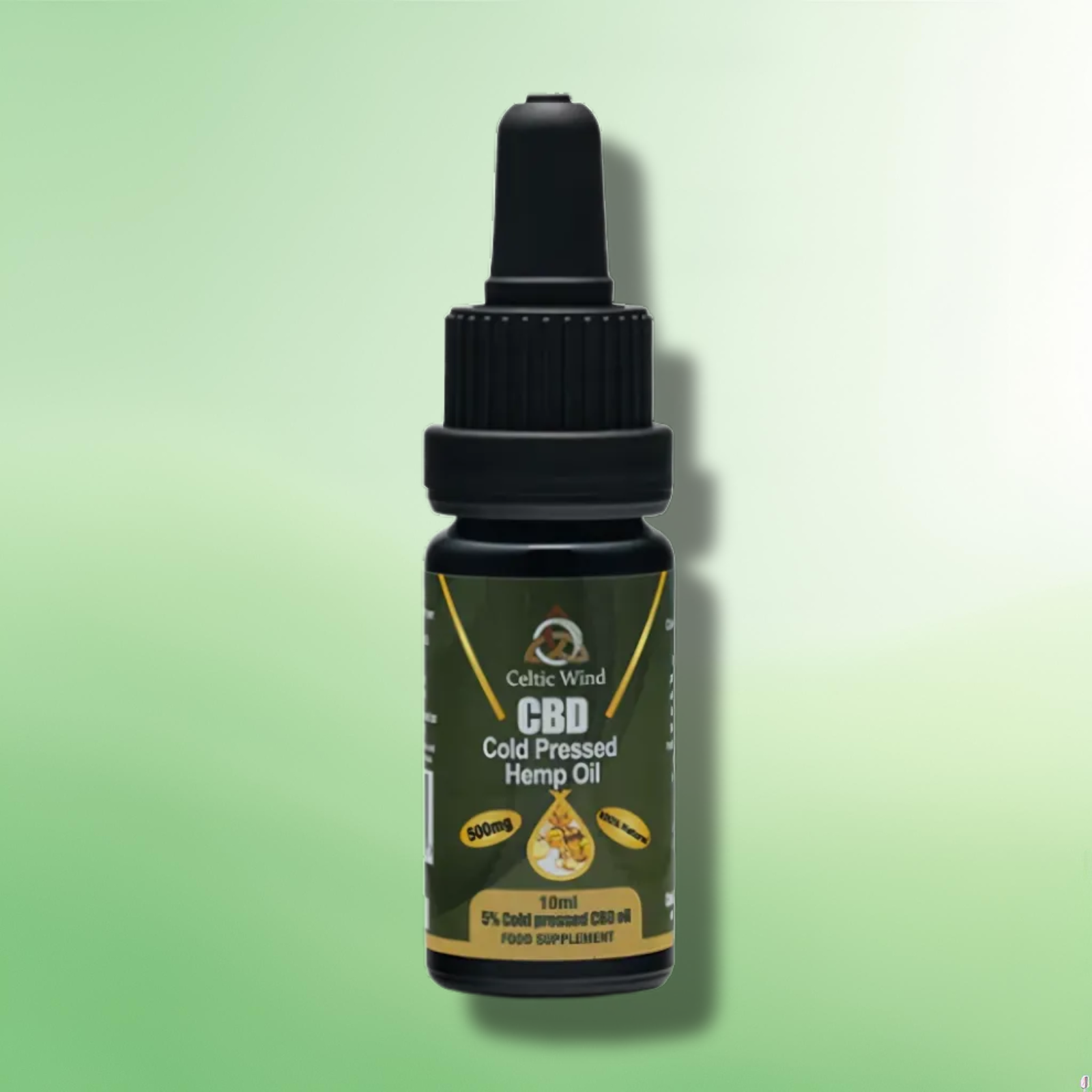 Cold-Pressed CBD Oil by Celtic Wind Crops - 300mg - 1500mg - 10ml/20ml/30ml