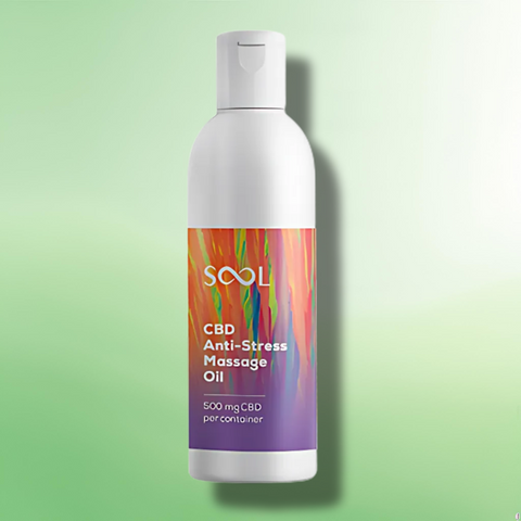 Stress Free CBD Massage Oil by SOOL- 500mg CBD-Essential Oils (BUY 1 GET 1 FREE)