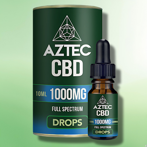 Full Spectrum CBD Oil Drops by Aztec CBD | 300mg-4000mg | Terpene Infused - 10ml