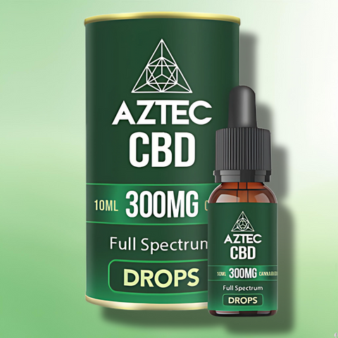 Full Spectrum CBD Oil Drops by Aztec CBD | 300mg-4000mg | Terpene Infused - 10ml