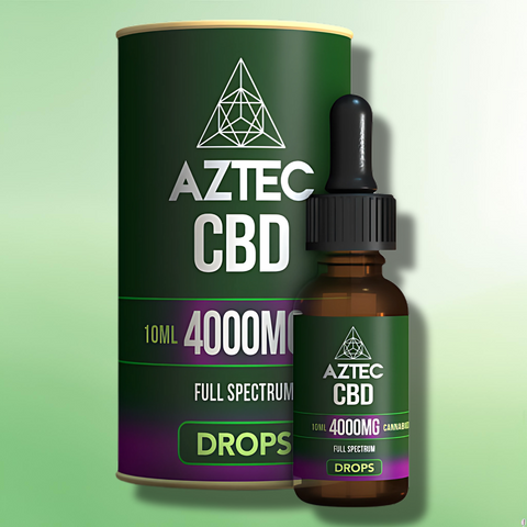 Full Spectrum CBD Oil Drops by Aztec CBD | 300mg-4000mg | Terpene Infused - 10ml