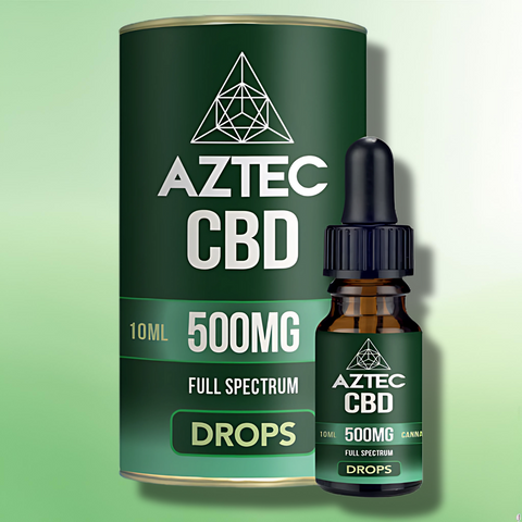 Full Spectrum CBD Oil Drops by Aztec CBD | 300mg-4000mg | Terpene Infused - 10ml