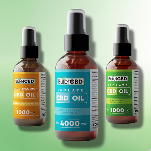 Broad Spectrum CBD Oil by Bullet 1000mg - 6000mg CBD Oil Spray 10/30/50 ml