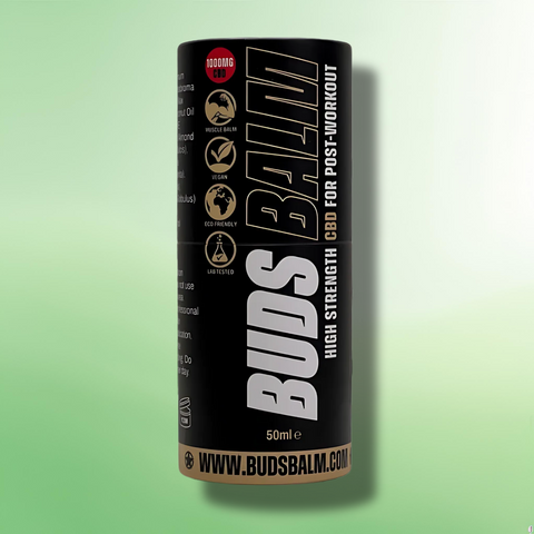 High Strength CBD Balm by Buds CBD - 1000mg CBD - Muscle & Pain Relief - 50ml