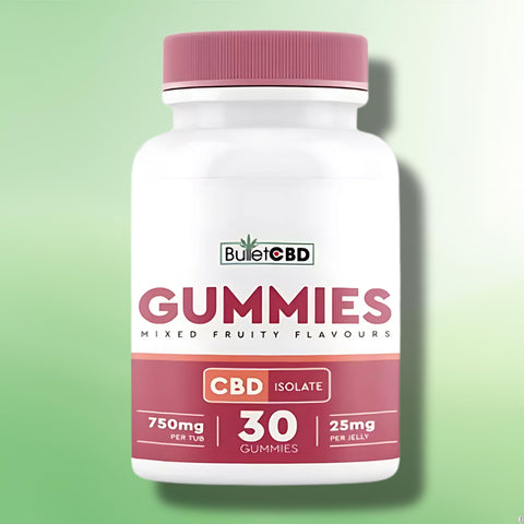 CBD Isolate Gummies by Bullet | 750mg CBD Isolate Gummies| Mixed Fruit | 30 Pcs