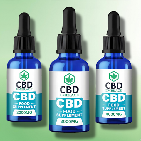 CBD Embrace 2000mg - 4000mg Full Spectrum CBD Food Supplement - 30ml
