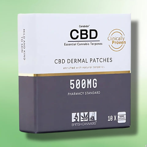 CBD Patches by British Cannabis - 500mg CBD Dermal Patches - 10 Patches
