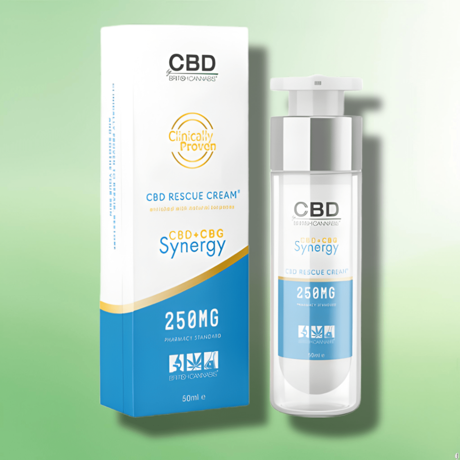 CBD/CBD+CBG Synergy Rescue Cream by British Cannabis 250mg - 500mg - 50ml - CBD Shack