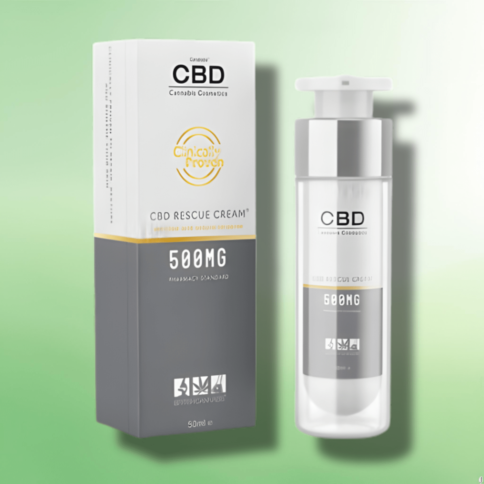 CBD/CBD+CBG Synergy Rescue Cream by British Cannabis 250mg - 500mg - 50ml - CBD Shack