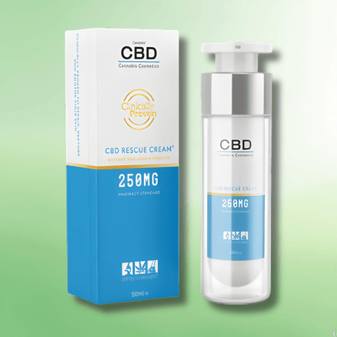 CBD/CBD+CBG Synergy Rescue Cream by British Cannabis 250mg - 500mg - 50ml - CBD Shack