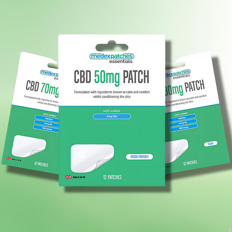 CBD Patches by Medex Essentials | Pain Management | 12mg-70mg Per Patch| 12 pcs