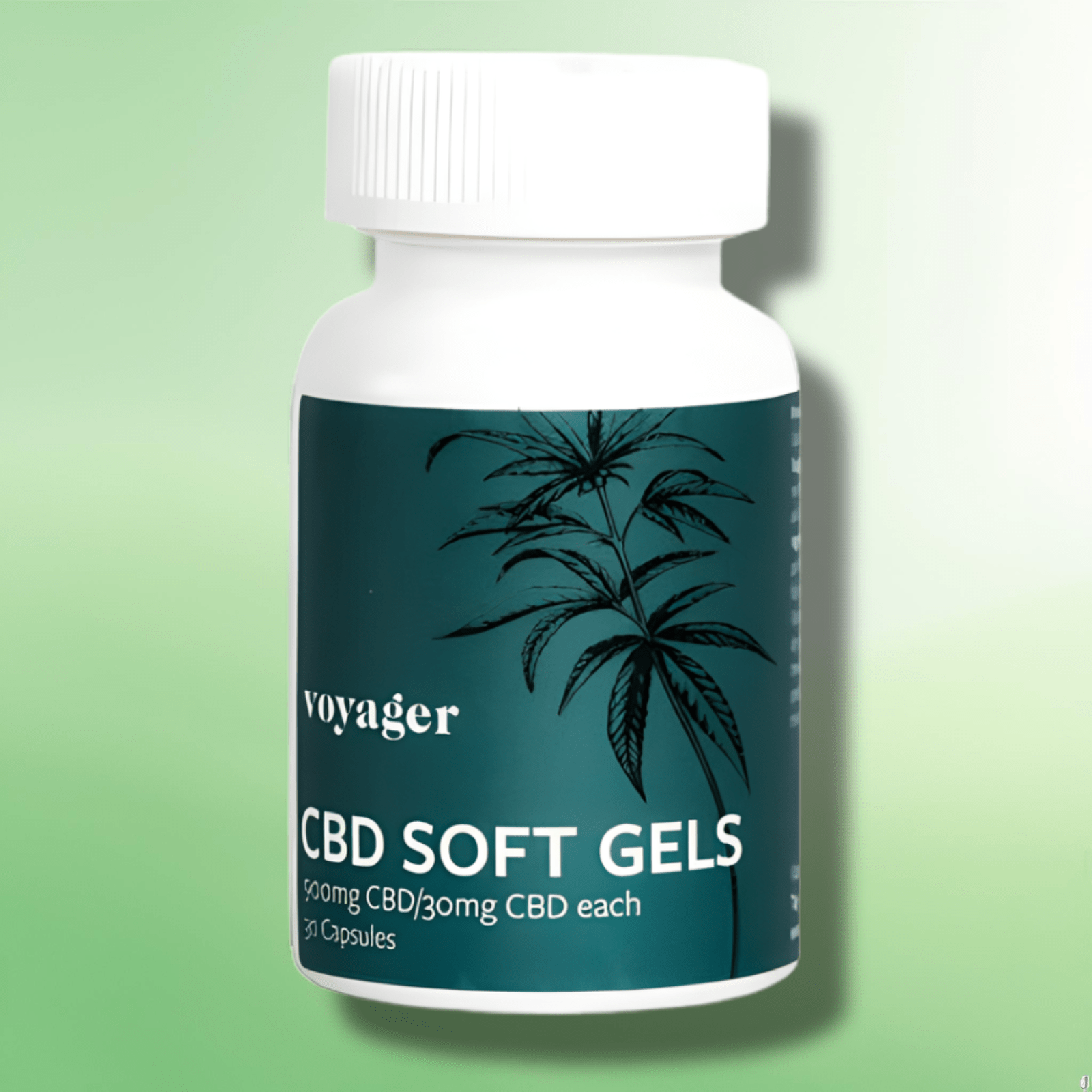 CBD Soft Gels Capsules by Voyager 900mg CBD - 30 Caps - CBD Shack