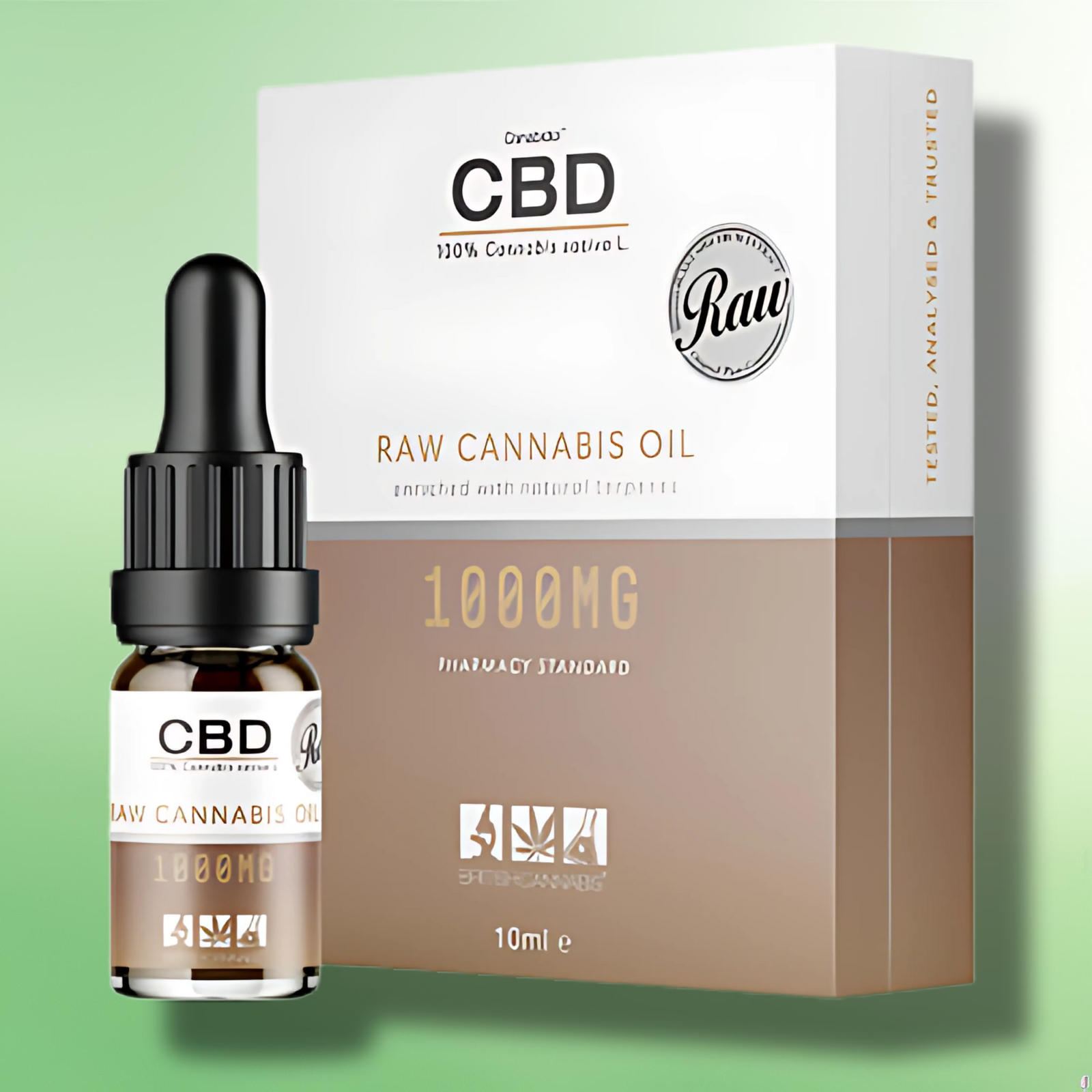 100% Raw Cannabis Oil Drops by British Cannabis | 250mg - 2000mg CBD | 10ml