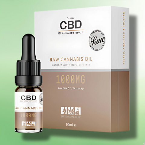 100% Raw Cannabis Oil Drops by British Cannabis | 250mg - 2000mg CBD | 10ml