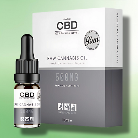100% Raw Cannabis Oil Drops by British Cannabis | 250mg - 2000mg CBD | 10ml