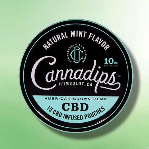CBD Snus Pouches by Cannadips - 150mg CBD - Fast Acting and Award Winning!