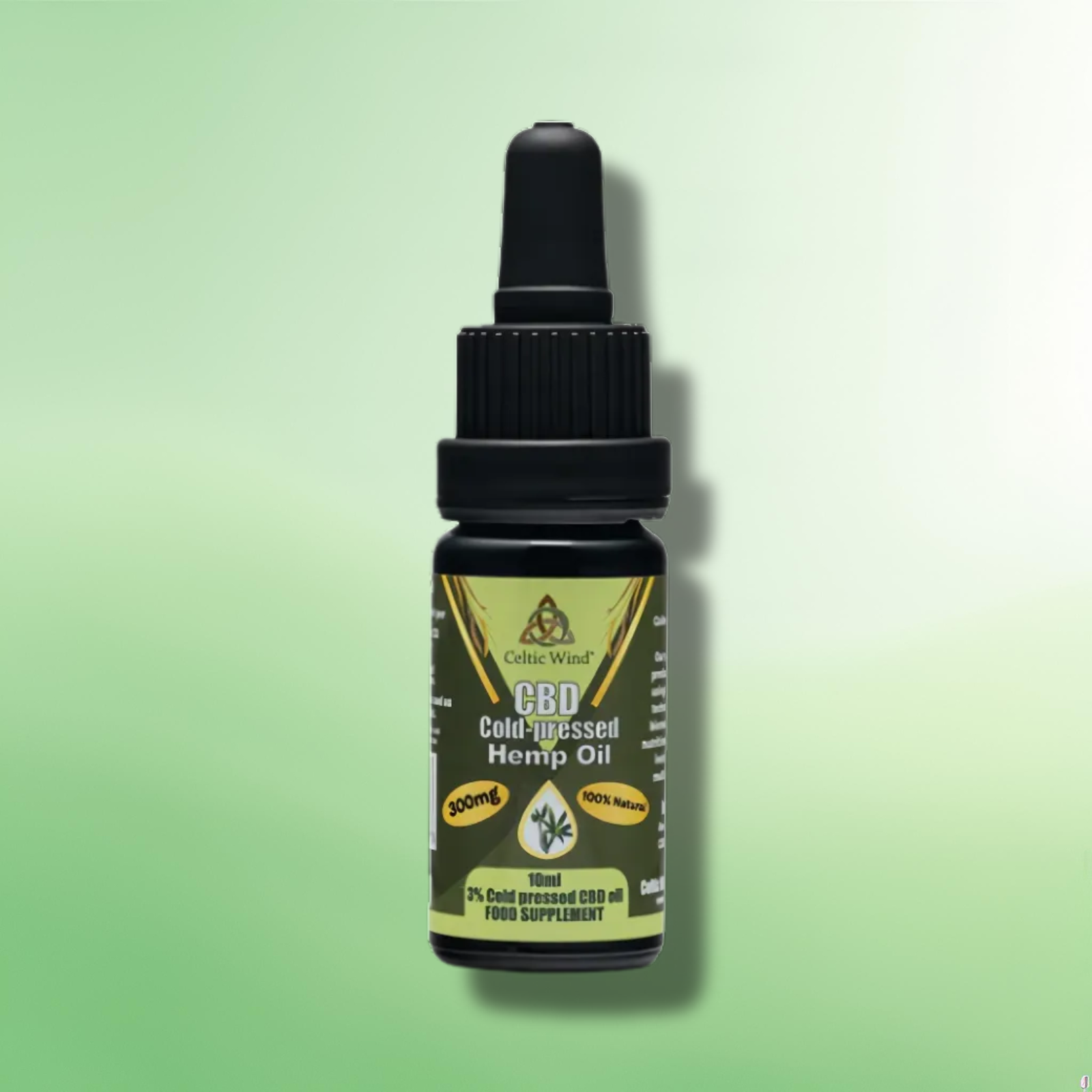 Cold-Pressed CBD Oil by Celtic Wind Crops - 300mg - 1500mg - 10ml/20ml/30ml