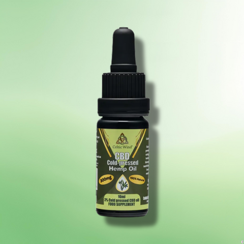 Cold-Pressed CBD Oil by Celtic Wind Crops - 300mg - 1500mg - 10ml/20ml/30ml