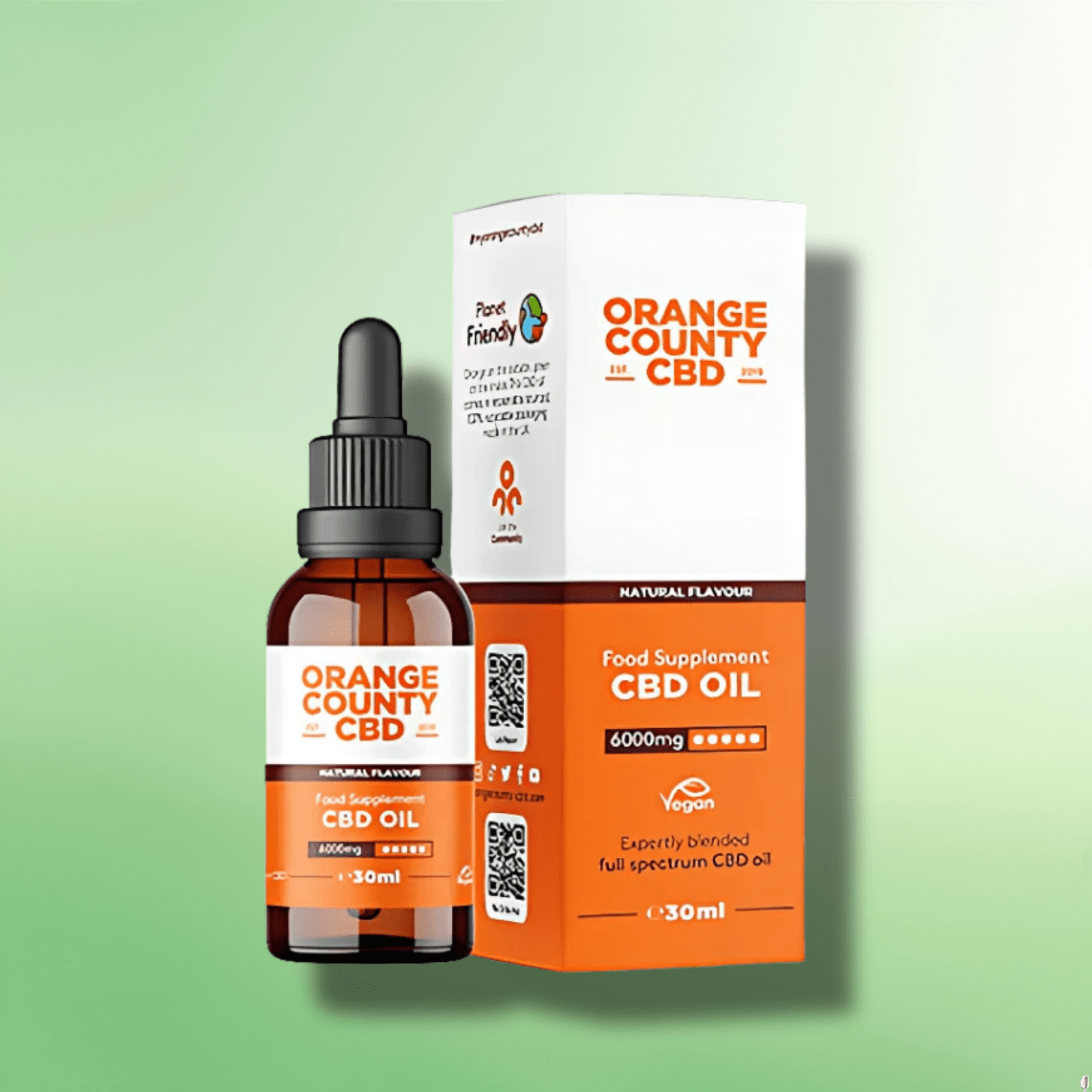 Full Spectrum CBD Oil by Orange County - 500mg - 6000mg - MCT CBD - 30ml - CBD Shack