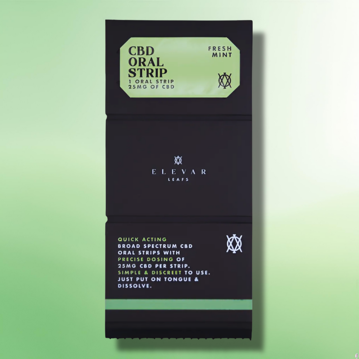 CBD Oral Strips by Elevar Leafs - 125mg CBD - Fast Delivery - 25mg Per Strip