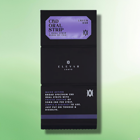 CBD Oral Strips by Elevar Leafs - 125mg CBD - Fast Delivery - 25mg Per Strip