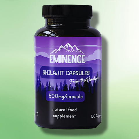 50000mg Vegan Shilajit Capsules by Eminence - 500mg Per Capsule - 100 Caps