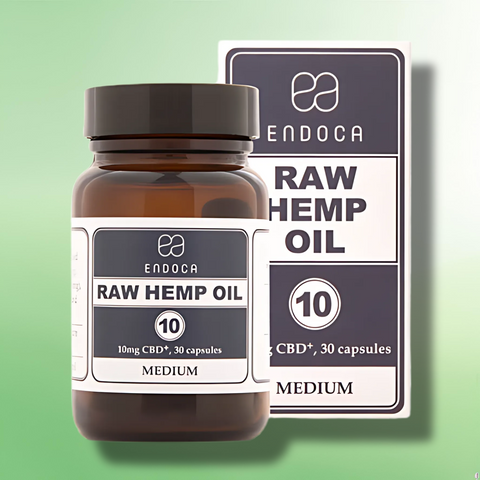 RAW CBD Hemp Capsules by Endoca | 300mg CBD + CBDa | - 30 Capsules