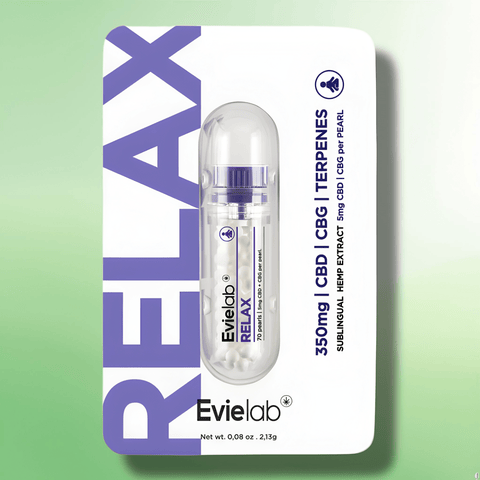 Fast Acting CBD/CBG & Terpene Pearls by EvieLab - 350mg CBD Per Tube - 70 Pearls - CBD Shack