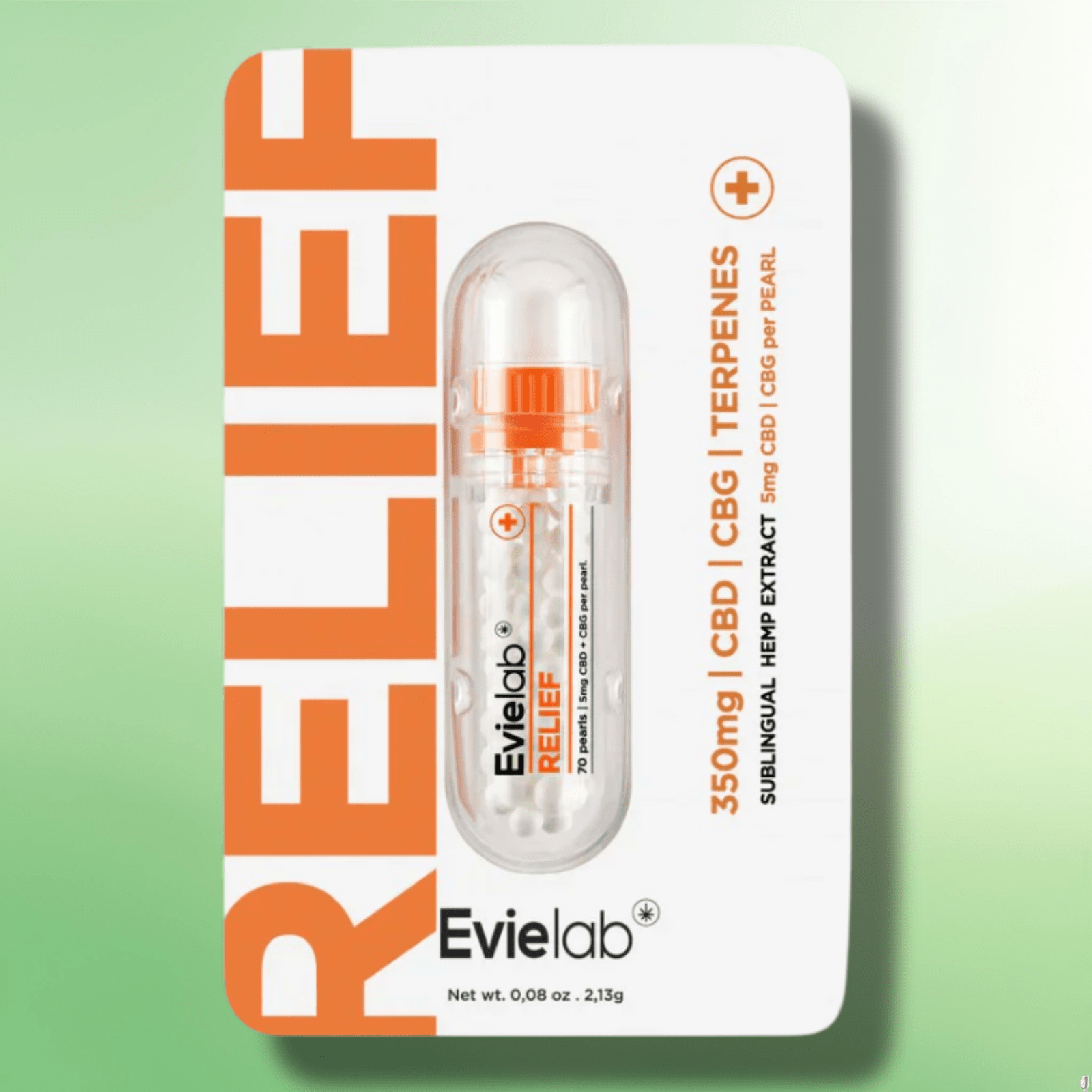 Fast Acting CBD/CBG & Terpene Pearls by EvieLab - 350mg CBD Per Tube - 70 Pearls - CBD Shack