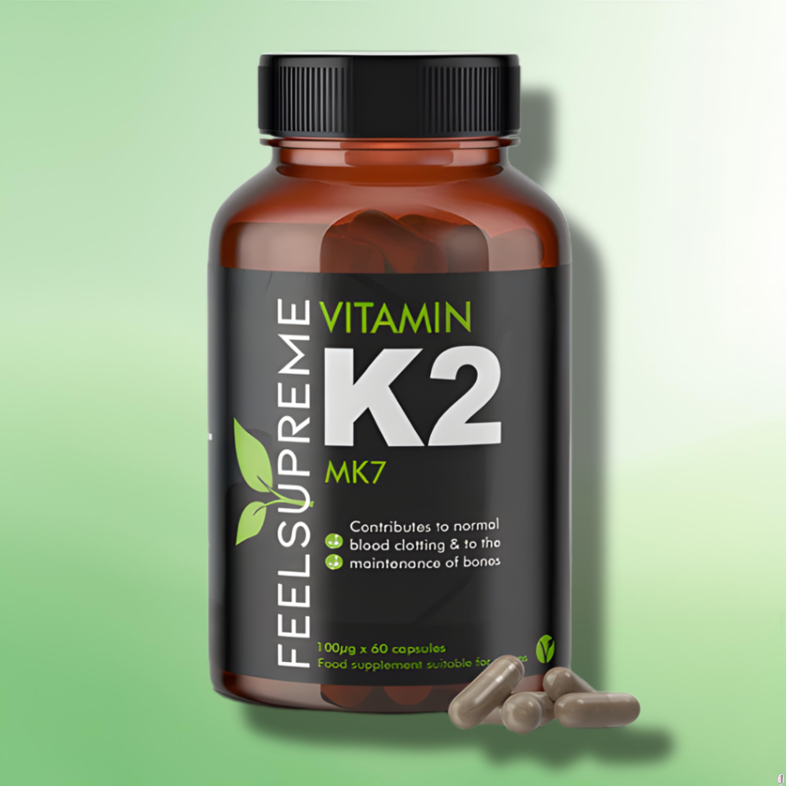 High Strength Vitamin Capsules by Feel Supreme - 60 Capsules - 6 Varieties