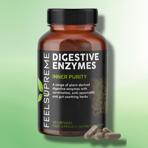 High Strength Digestive Health Capsules by Feel Supreme -  30/90 Caps - 3 Varieties