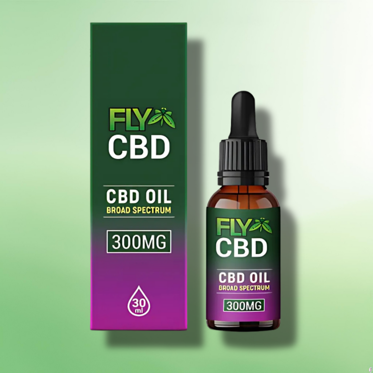 Broad Spectrum CBD Oil Fly CBD - 300mg - 1000mg - Tincture Oils - 30ml